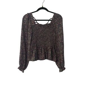 NWOT Mine Women’s Floral Long Sleeve Top Size M